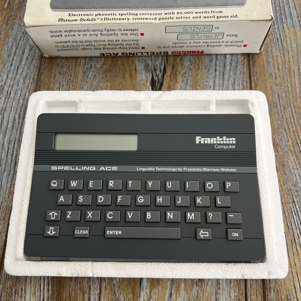 Franklin Spelling Ace Computer SA-98a -Tested Working Condition Vintage Webster