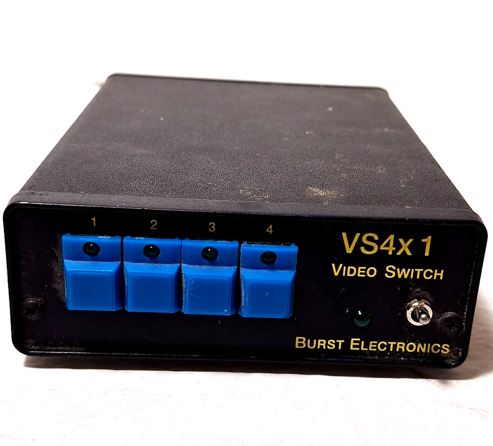 Video Switch Burst Electronics 4 Inputs VS4X 1 (Missing Power Cord)
