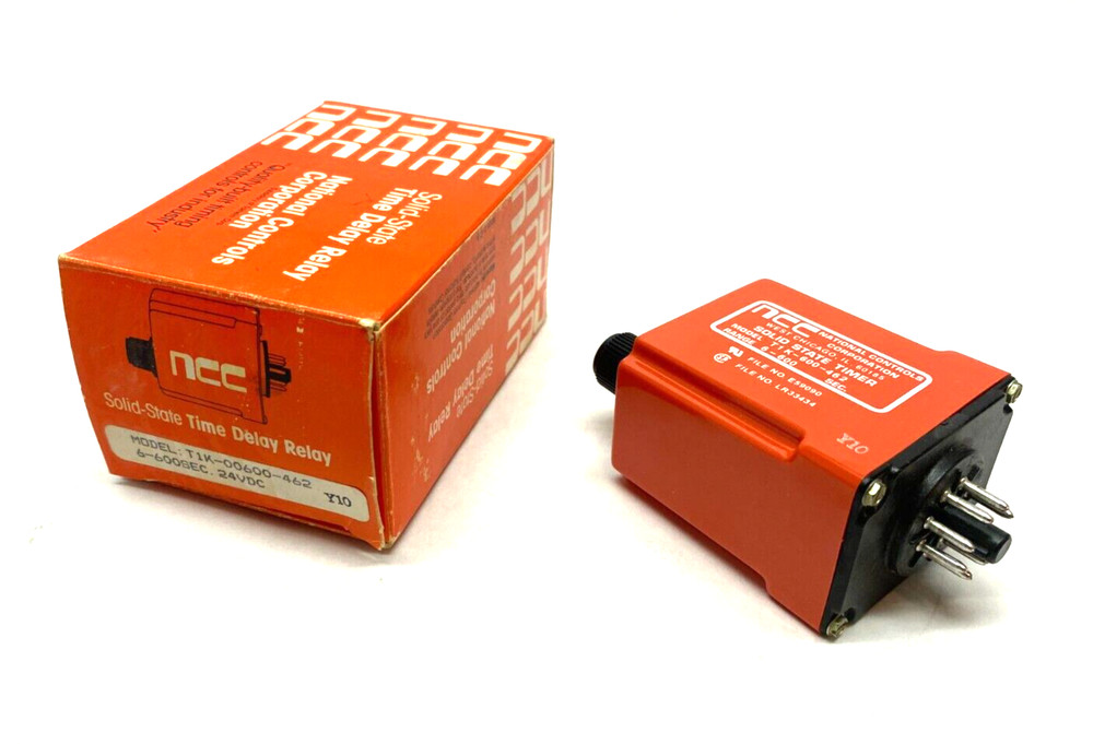 NCC National Controls Corp T1K-00600-462 Solid-State Time Delay Relay 6-600sec