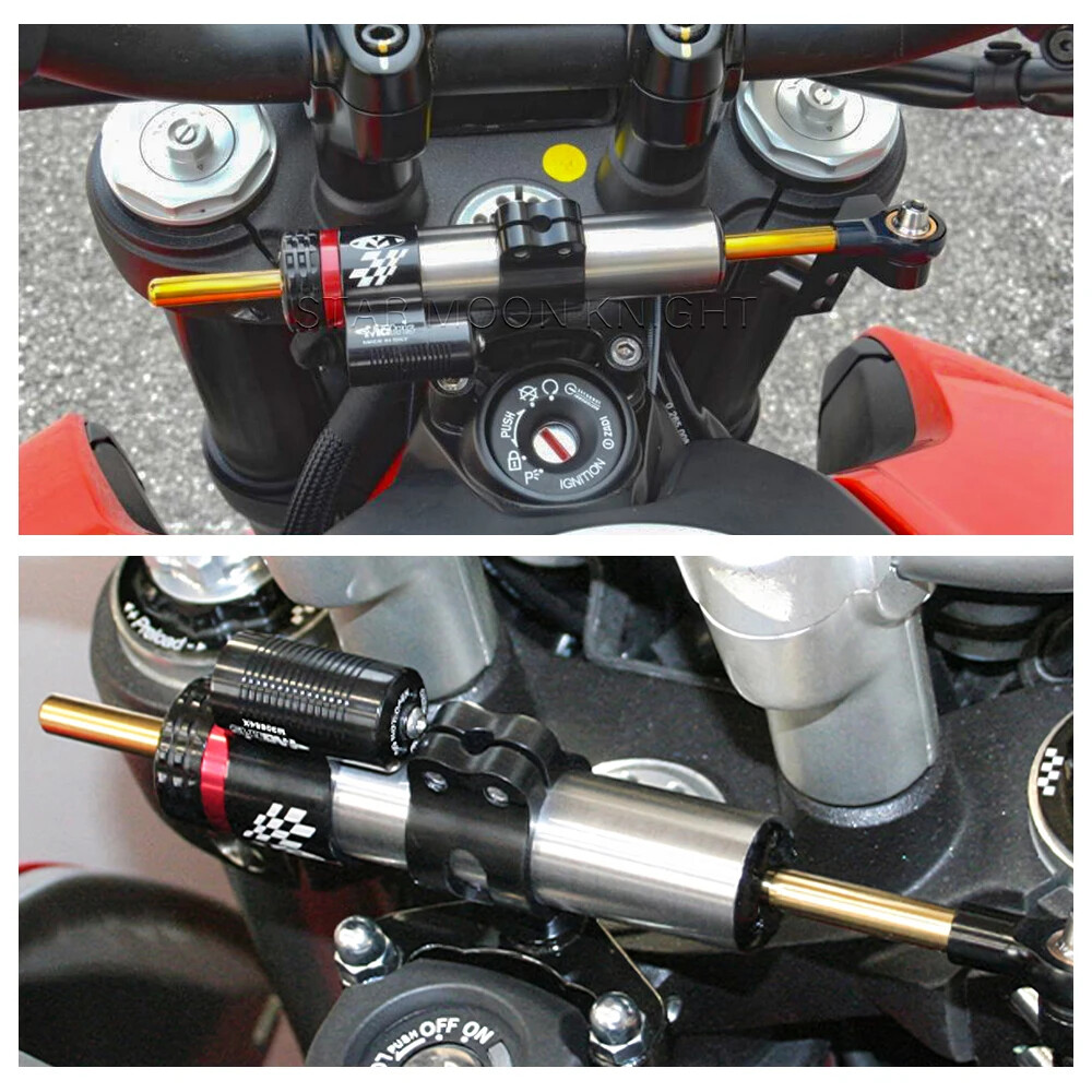 Motorcycle Steering Damper Stabilizer Bracket Kit For Ducati Hyperstrada 821 939