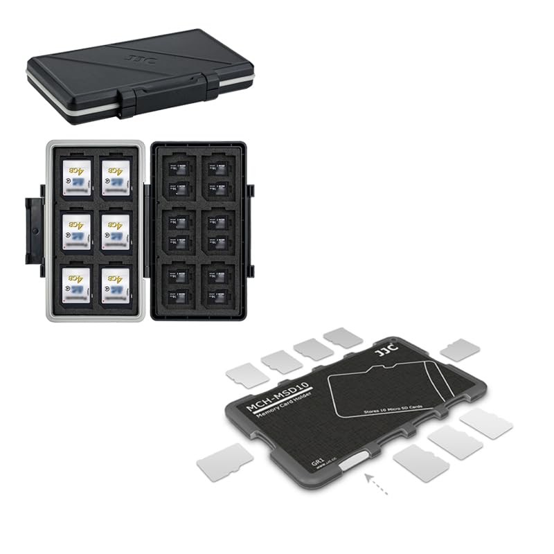 10 Slots Micro SD Card Case+36 Memory Case black