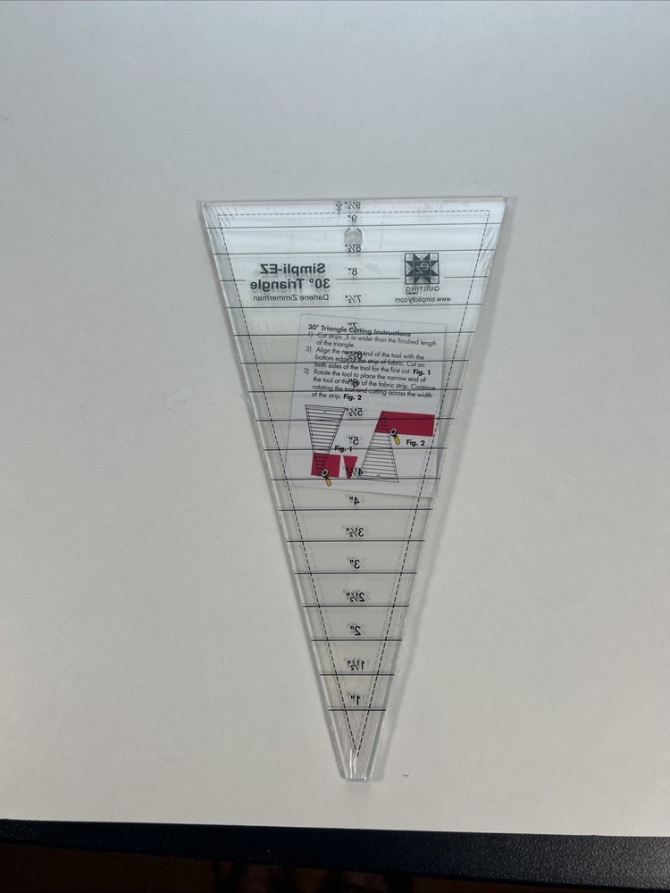 Simplicity Simpli-EZ 30 Degree Triangle Ruler Quilting Tool