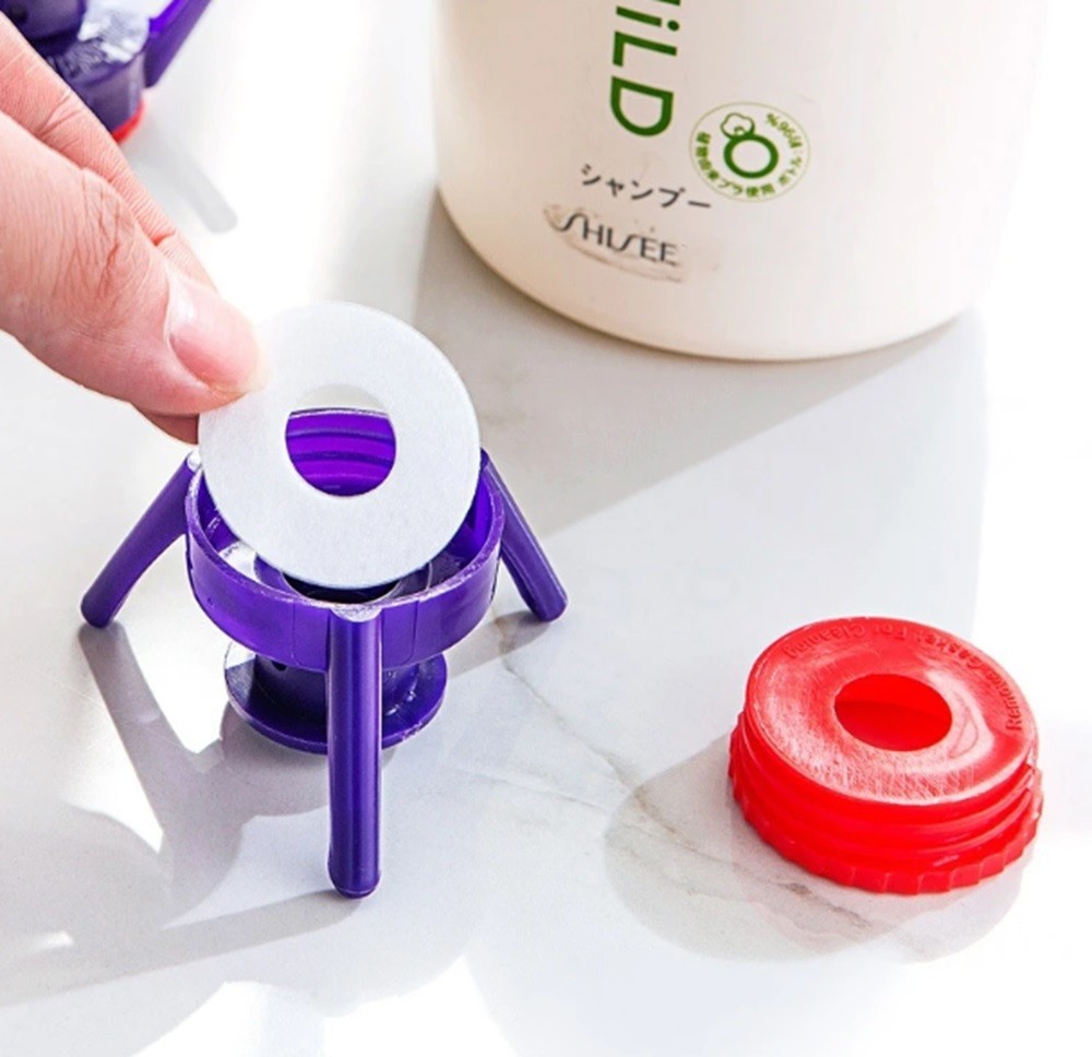 6-Pack Bottle Emptying Kit – Evacuation Dispenser Caps for Shampoo & Lotion