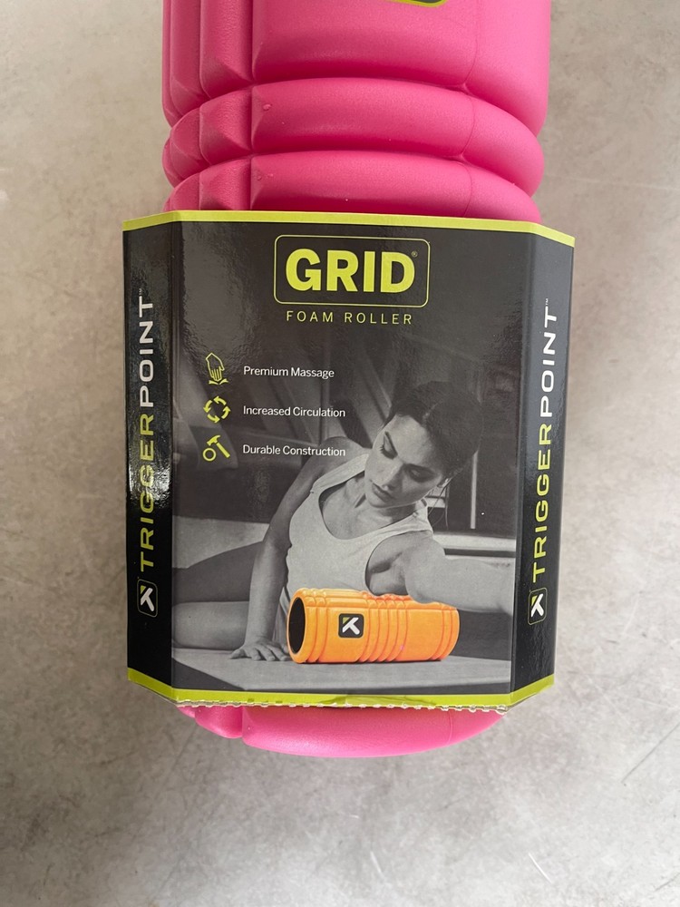 Trigger Point GRID 1.0 Foam Roller 13” Pink Black Massager