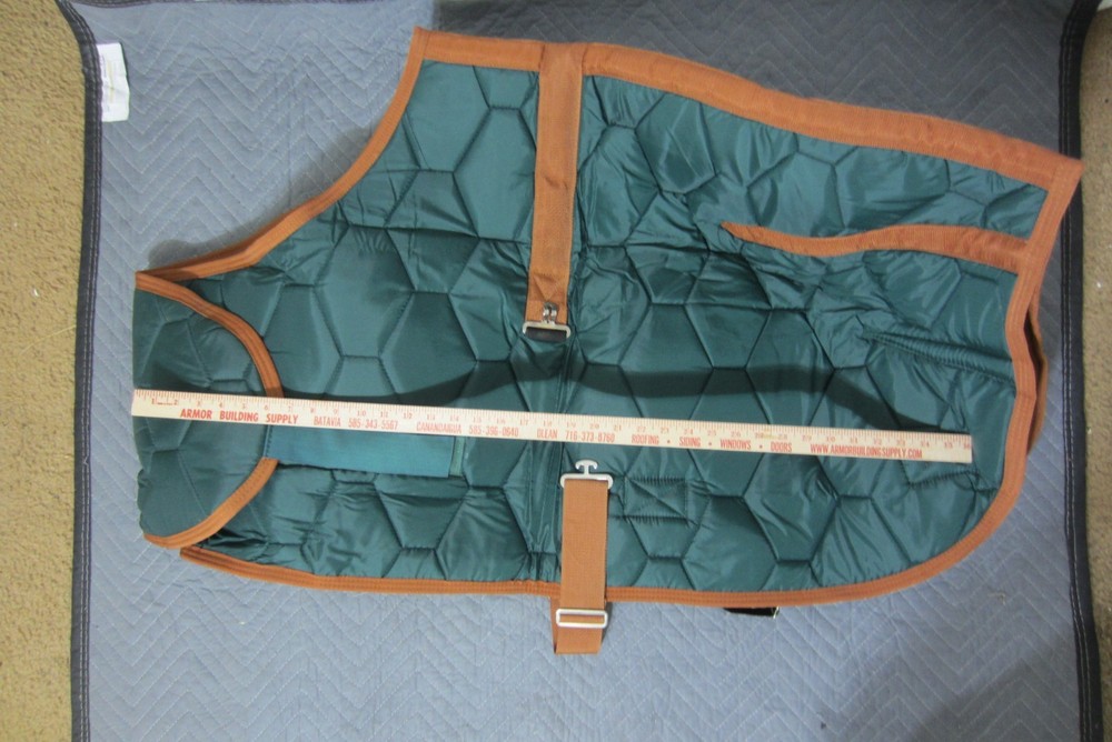 Adjustable Foal Mini Horse Winter Blanket Green Medium