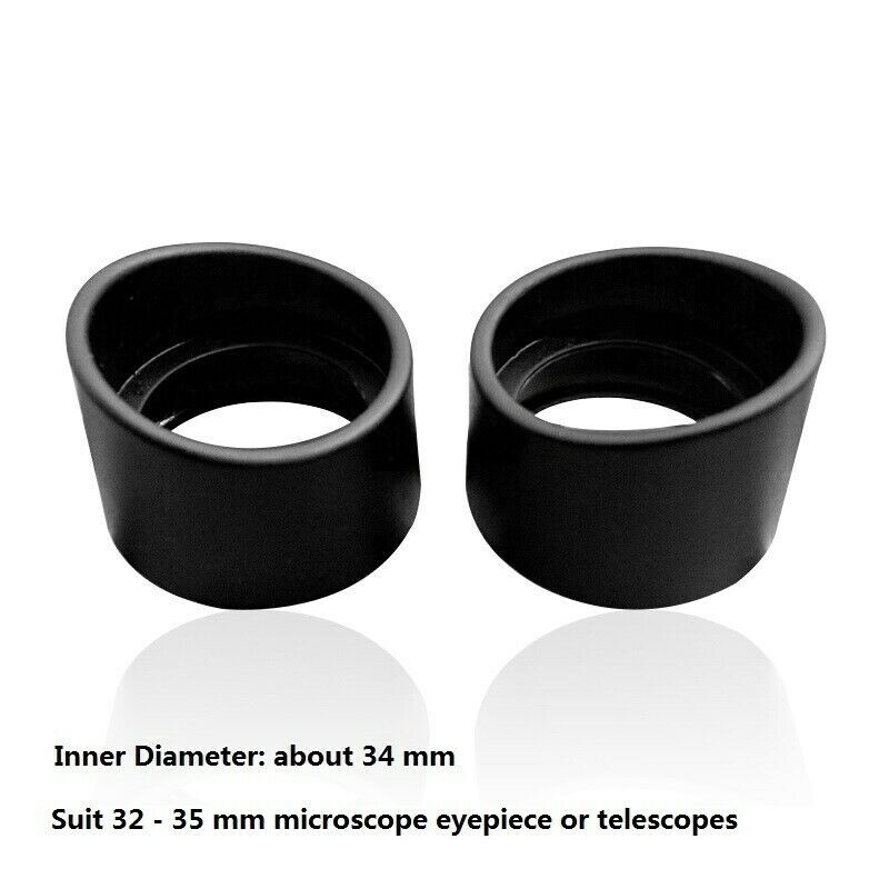 2PCS Eyepiece Eye Shield Rubber Eye Guards Eye Cups for Microscope Telescope