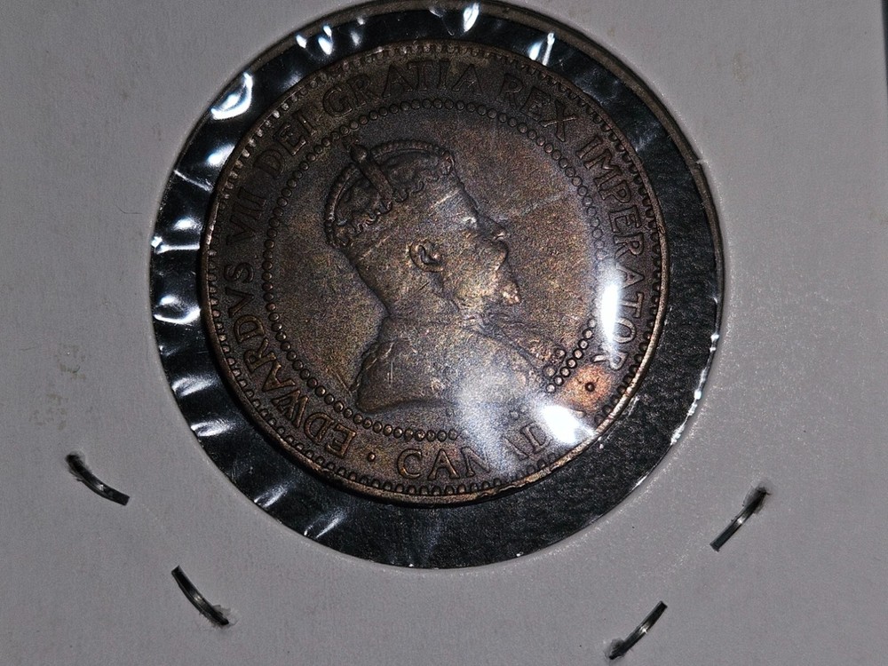 1909 Canada One Cent Queen Victoria Large Cent