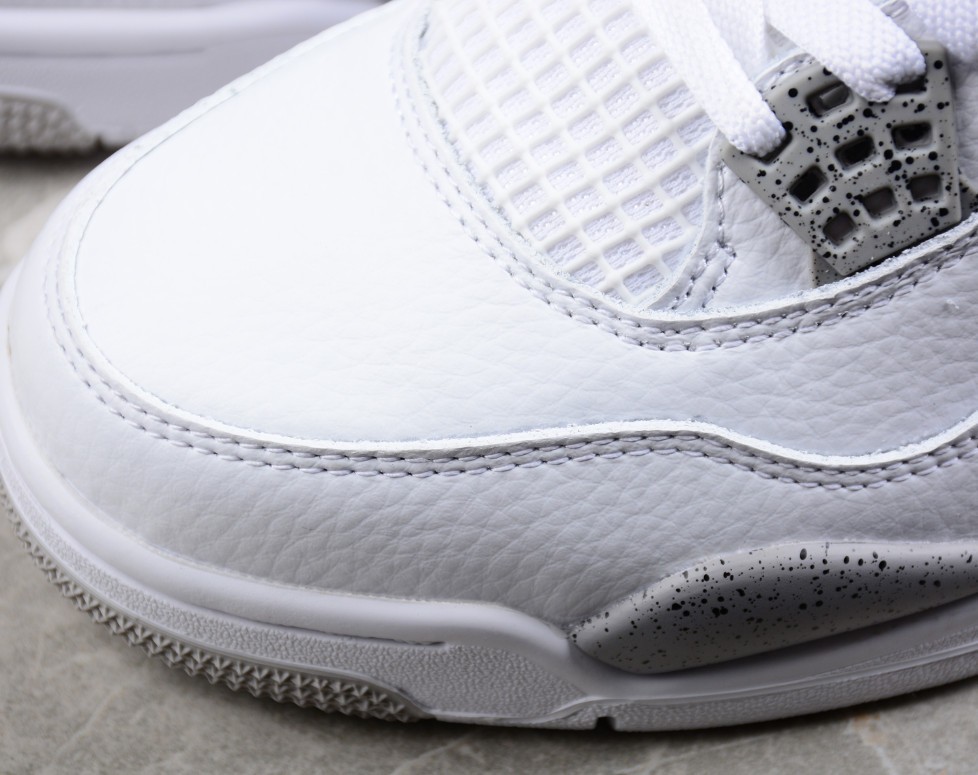 US Size 7-12 Jordan 4 Retro "White Oreo " Men's Basketball Shoes Mid Top