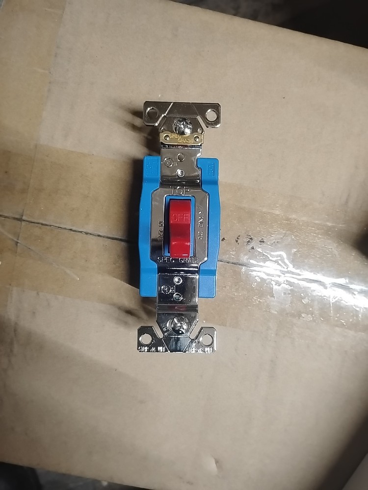 Arrow Hart AH1201RD Single Pole Switch. New