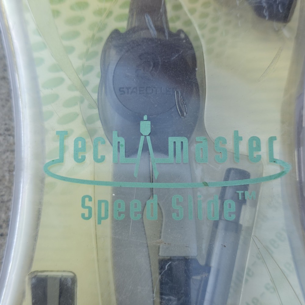 TECH MASTER SPEED SLIDE PROTRACTOR (COMPASS) for DRAWING CIRCLES SEALED