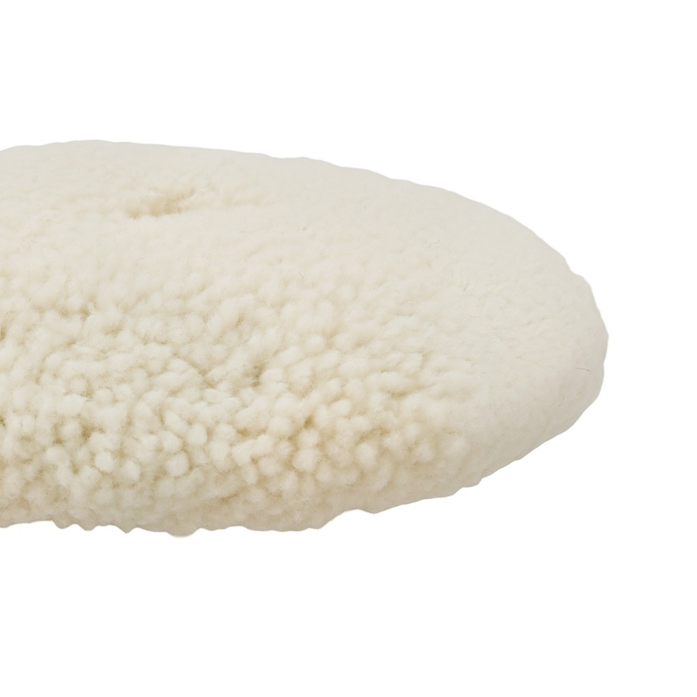 7 Inch Wool Hook Loop Pad Buffing Bonnet for Compound Polisher Application