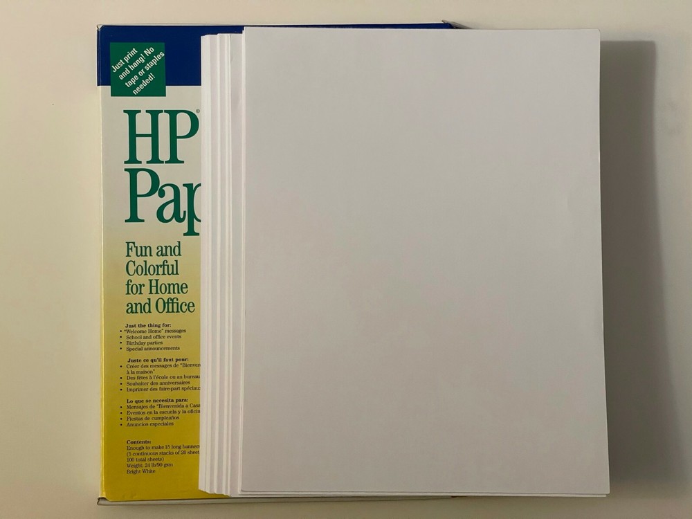 HP Party Banner Paper C1820A (4 sheets missing)