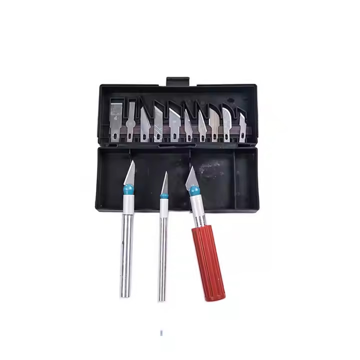 13-Piece Precision Knife Set Craft Cutting Tool Kit with Interchangeable Blades