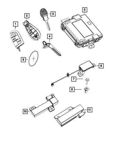 Genuine Mopar 2013-2014 Dodge Dart Blank Key 68166319AA