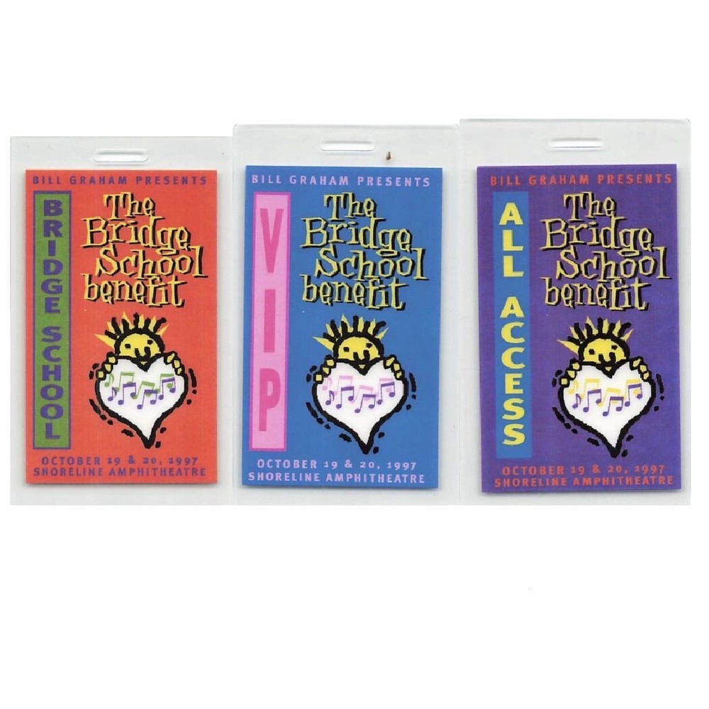 11th Annual Bridge School Benefit Backstage Pass  1997 Bundle 1