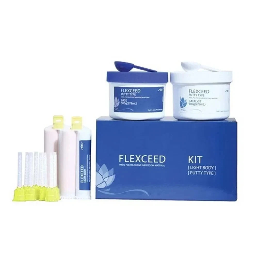 GC DENTAL FLEXCEED VPS IMPRESSION MATERIAL BASE CATALYST PUTTY WITH LIGHT BODY