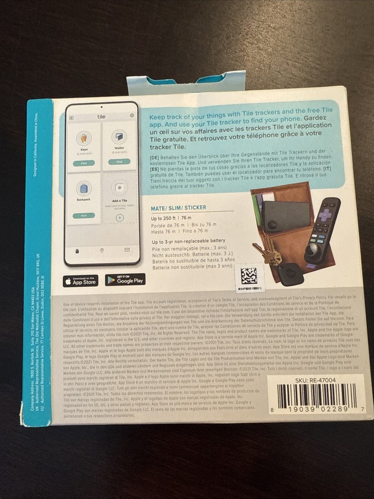 Tile Mate Essential: 4 Tiles Black (RE-47004)