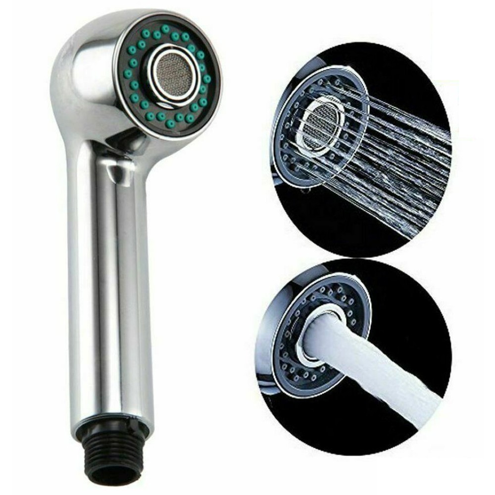 Shower Head Setting Kitchen Replacement Chrome Mixer Tap Faucet Pull Out Spray