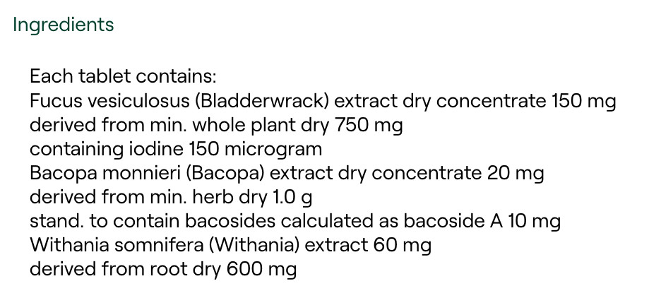 MediHerb ThyroCo 120 Tablets