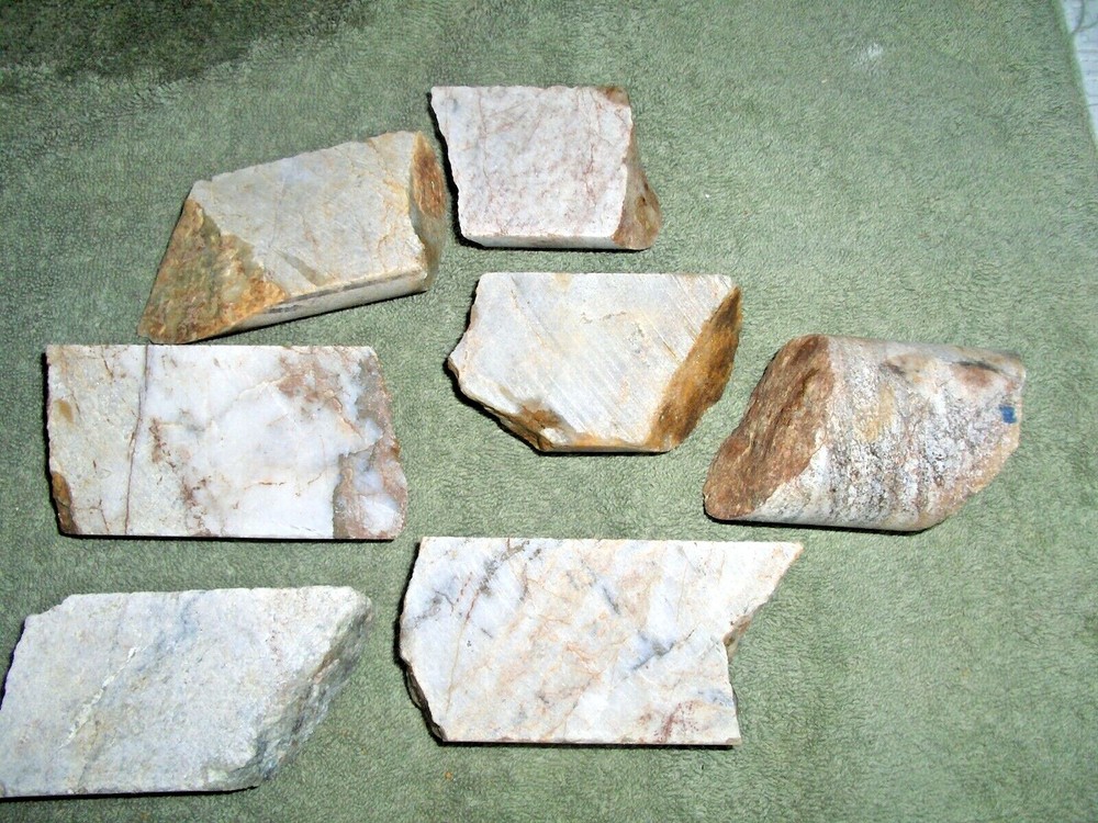 Split Core Samples From Alaska Gold Mine 7 Pieces Drill Core Samples #14