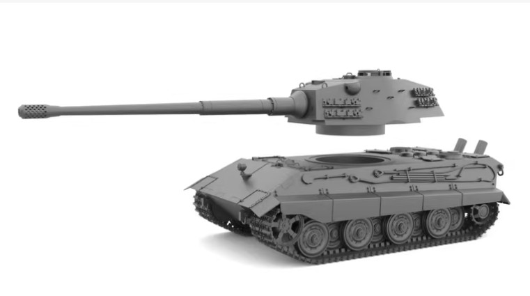 3D Printed 1/72 e75 Tank model Unpainted