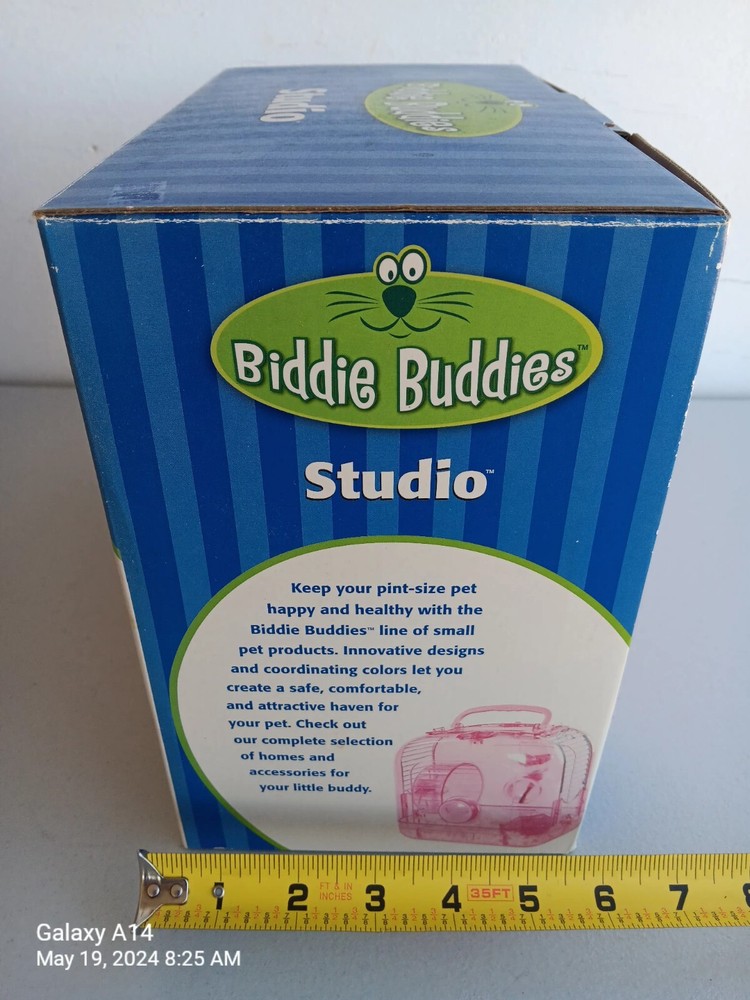 Biddie Buddies Studio Hamster Gerbil Mouse Cage Traveling Case
