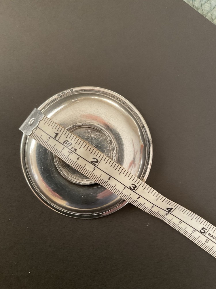 George III HALF CROWN SILVER DISH