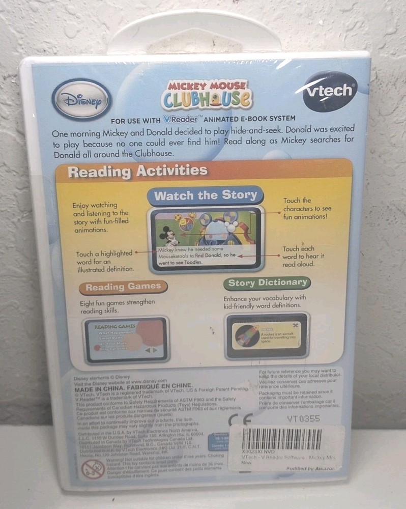 Vtech - V.reader Software Mickey Mouse Clubhouse Reading Phonics 5-7 New B184