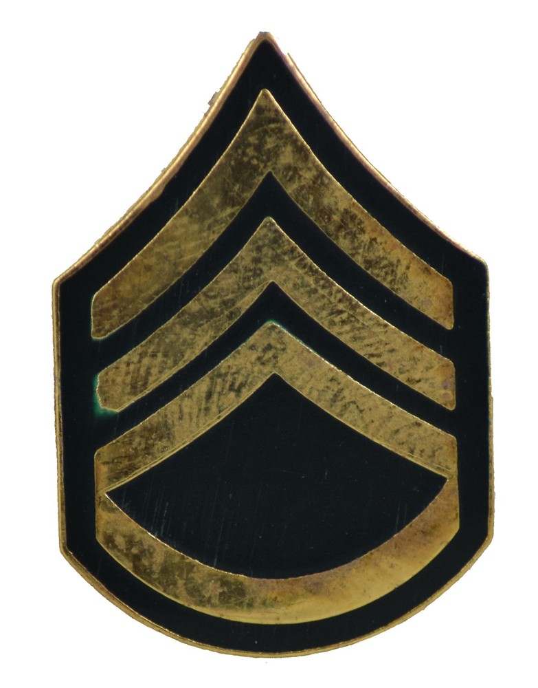 USA STAFF SERGEANT E-6 HAT PIN