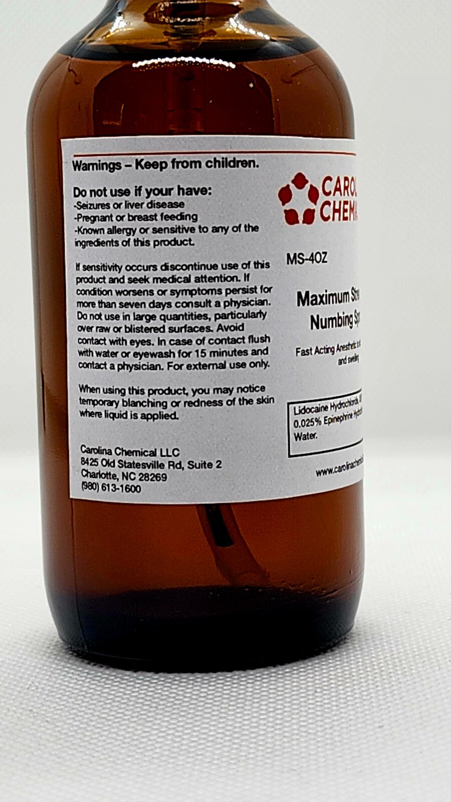 Lidocaine maximum strength numbing spray(like Vasocaine)