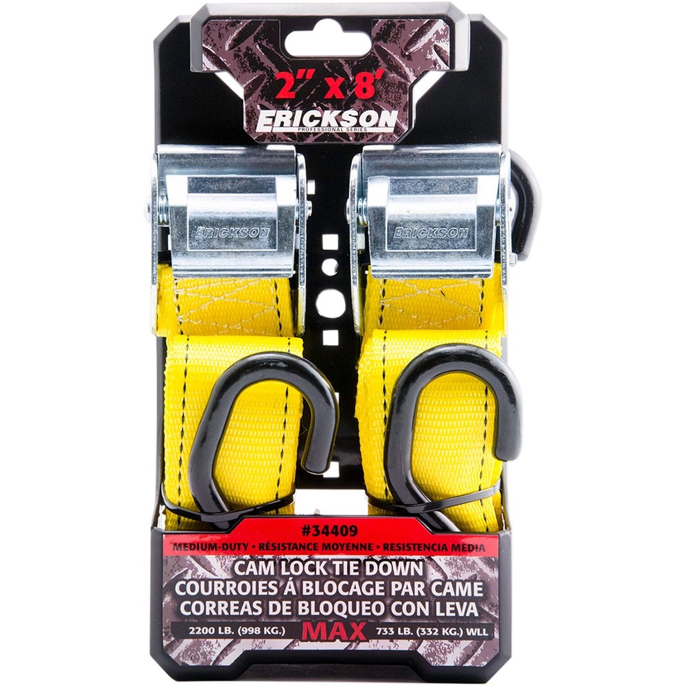 Erickson Cam-Lock Tie-Downs - 2" x 8' 34409