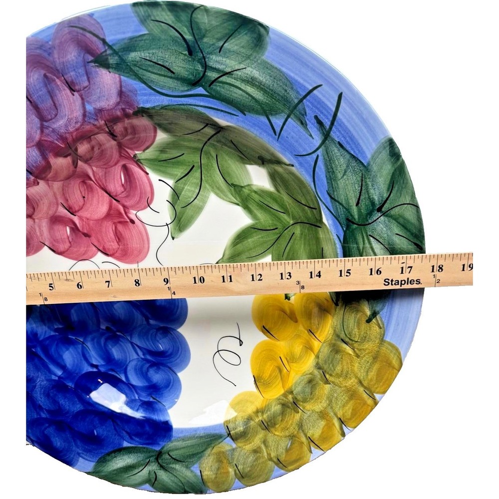 Global Amici Hand Painted Ceramic Serving Platter