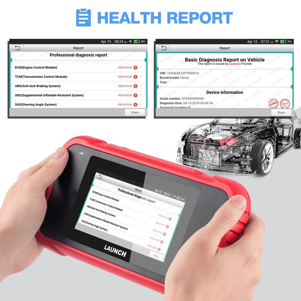 2026 LAUNCH CRP123E V3.0 OBD2 Scanner Diagnostic Tool ABS SRS Engine Code Reader