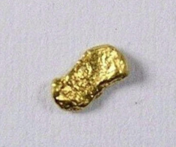 PURE GOLD NUGGET ALASKAN YUKON BC NATURAL SMALL ROCK AUTHENTIC RAW FINE 22k .06g