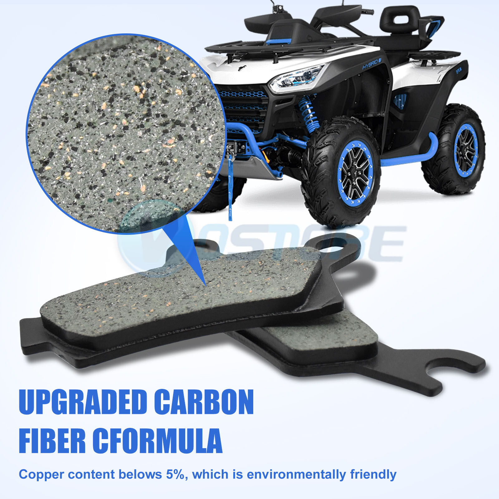 For ARTIC CAT 400 500 550 650 700 Brake Pads Front Rear FA395R
