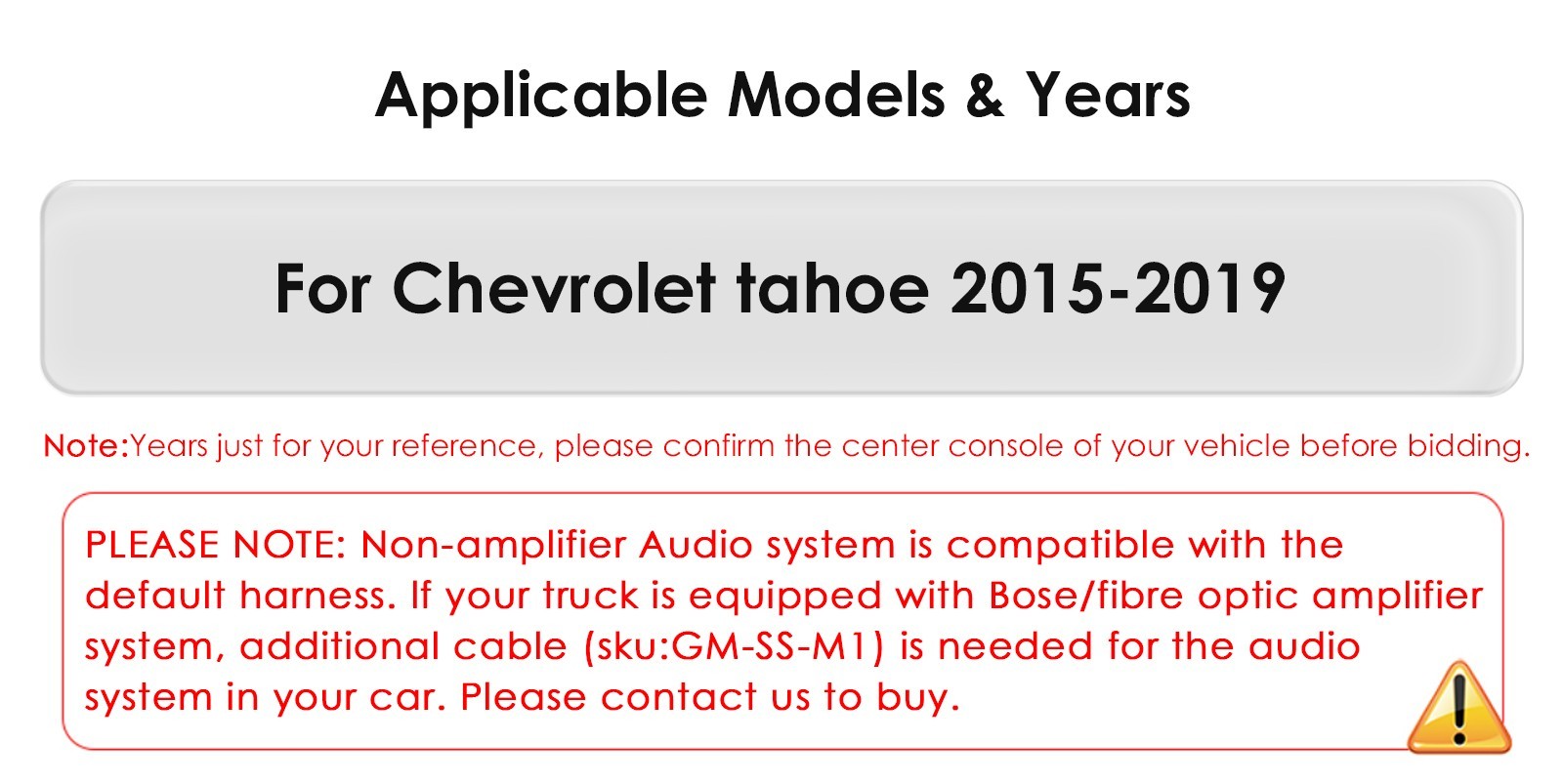 2+32GB Android 14 Car Stereo Radio For GMC Chevrolet Tahoe 2015-2019 Carplay US