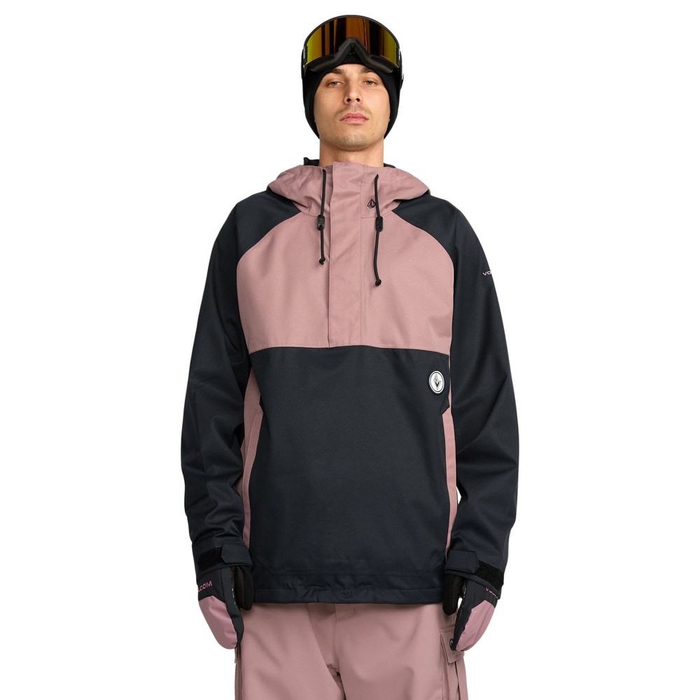 Volcom Hossegor 20K Pullover Men's Winter Jacket, Mauve, Large