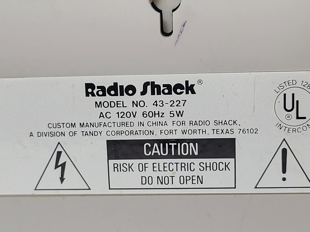 Vintage Radio Shack Automatic Wireless Intercom 43-227