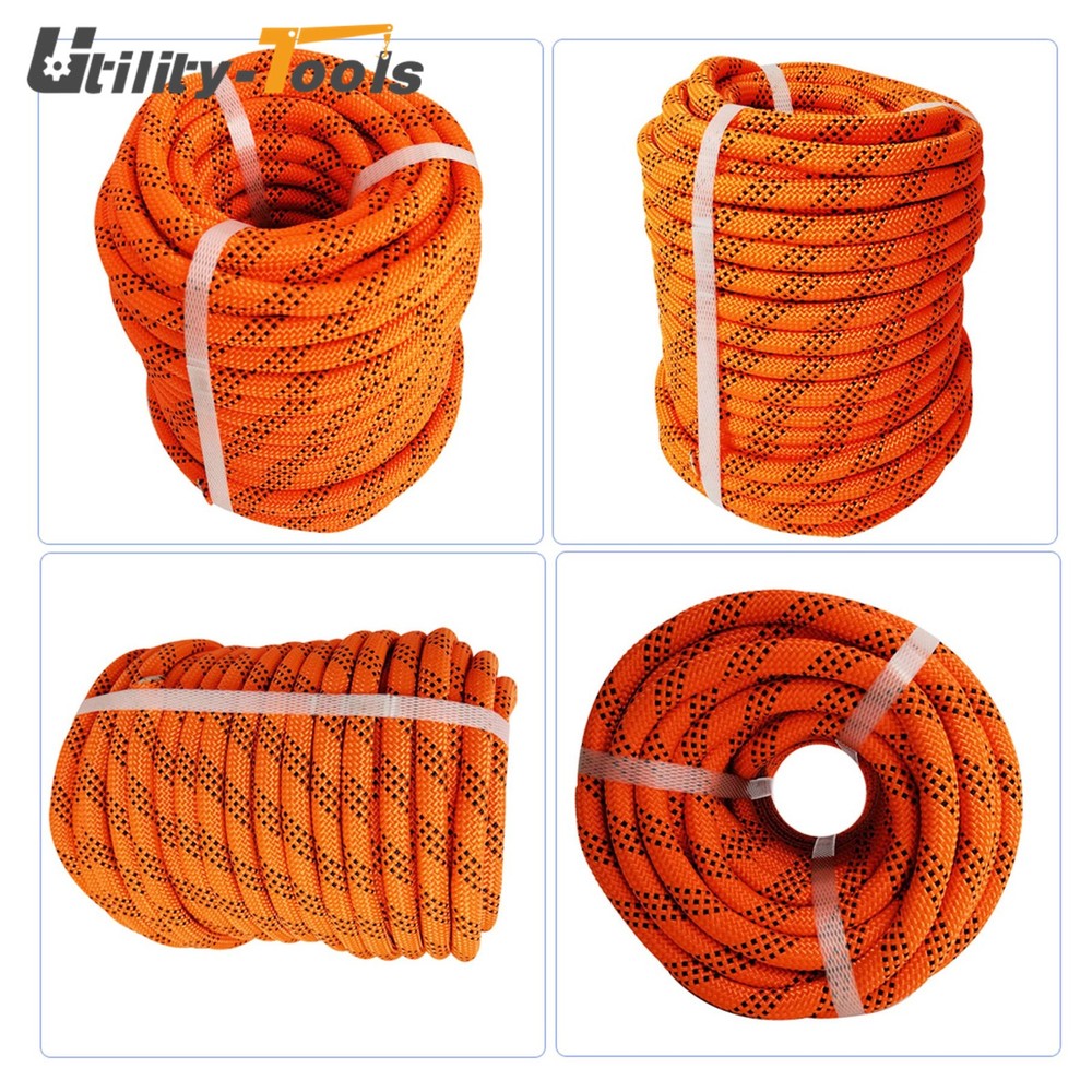 1/2 inch ×100 FT Double Braid Polyester Arborist Rigging Rope High Strength Rope
