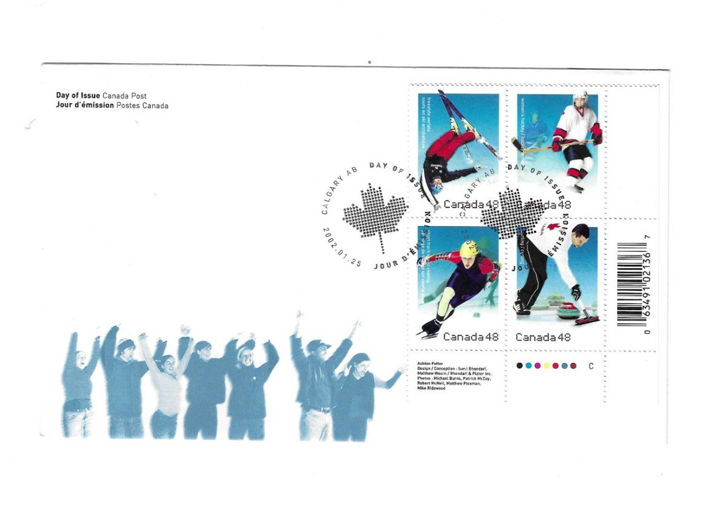 CANADA 2002 FDC XIX Olympics