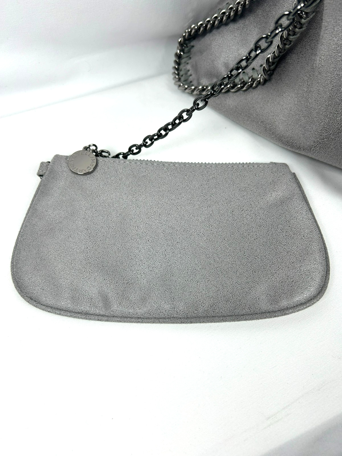 Stella McCartney Falabella Fold-over Tote Shoulder Bag Dark Gray UK 128778