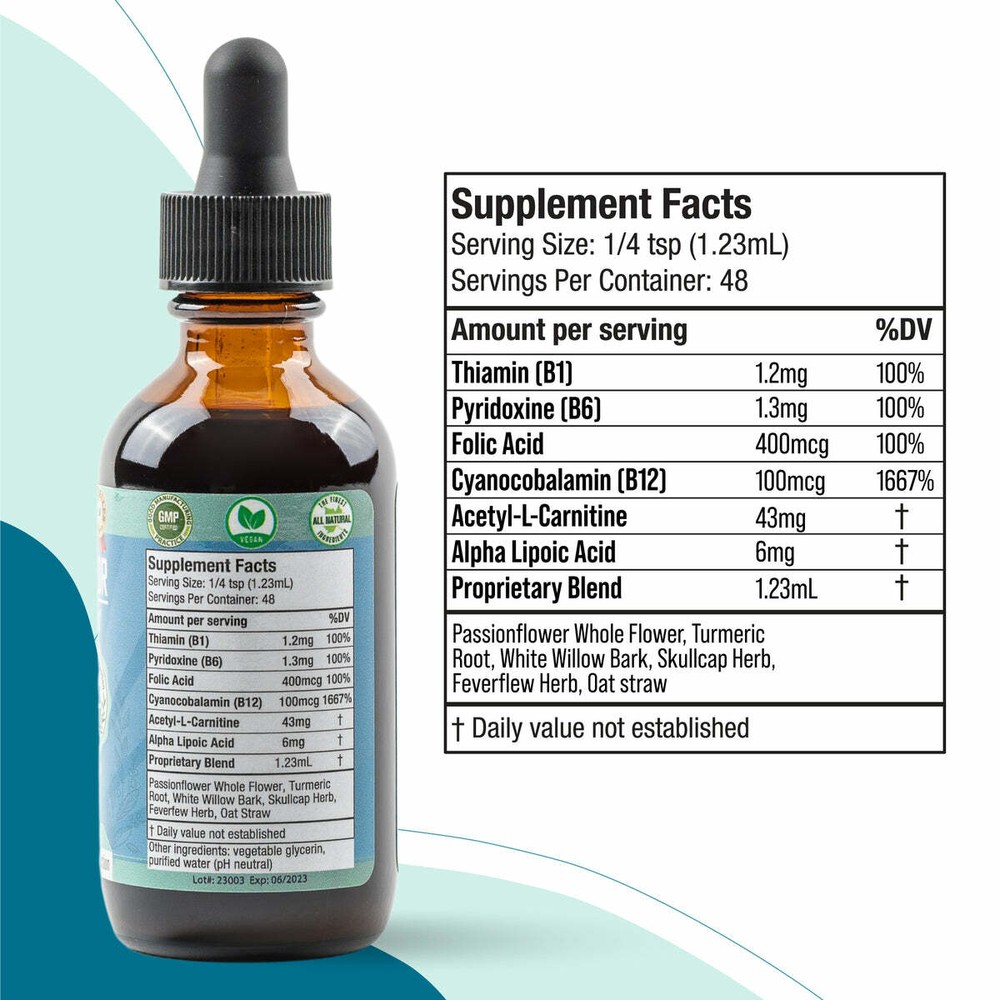 Nerve Factor - Liquid Nerve Support Supplement | Boost Blood Flow & More! 3Pack