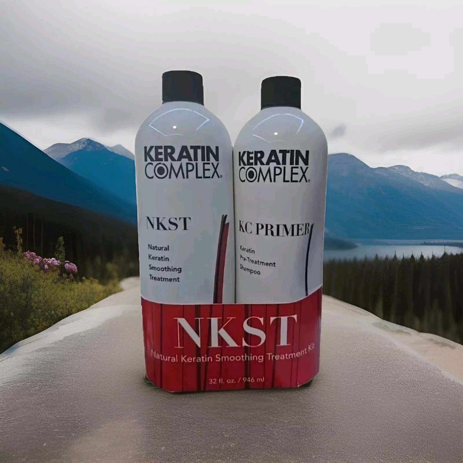 Keratin Complex Natural Smoothing Treatment Kit Shampoo &(NKST), 16 Oz x 2