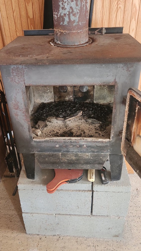wood burning stove used
