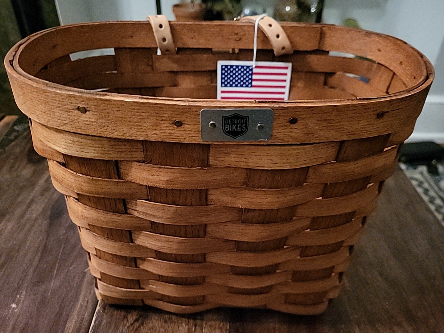 Detroit Bikes Large Front Handlebar Bicycle Walker Basket Honey Peterboro - Ash