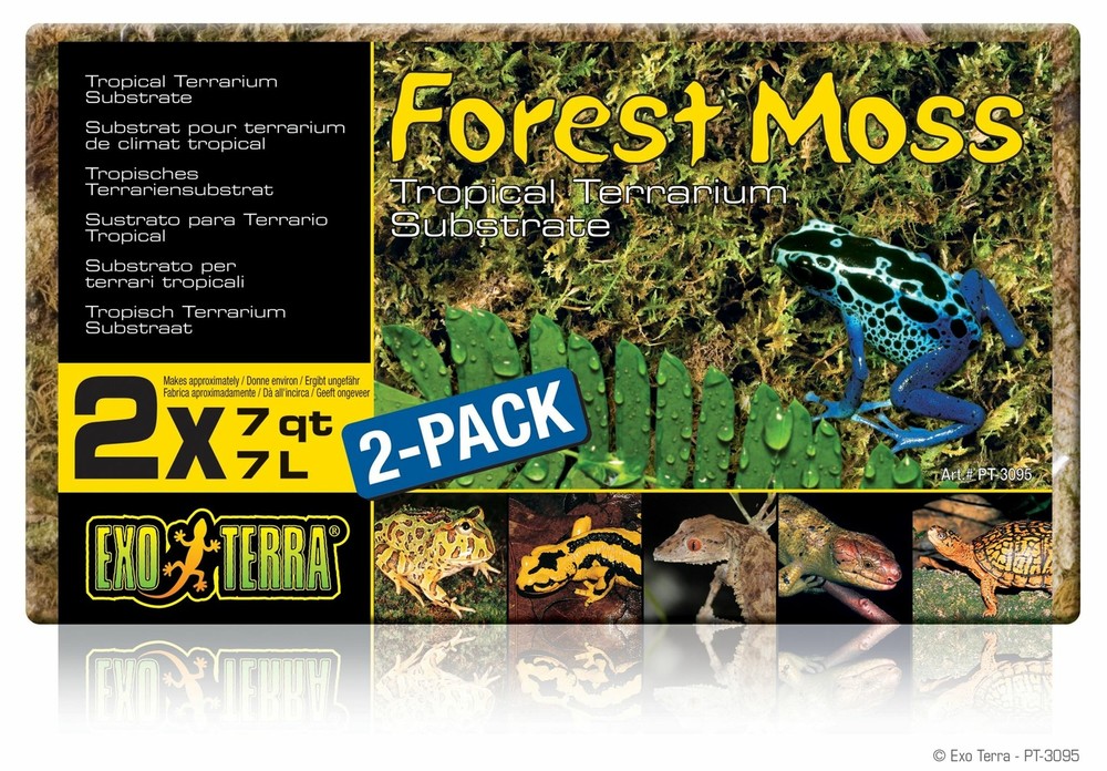 Exo Terra Forest Plume Moss 7 Quart (2 Pack)