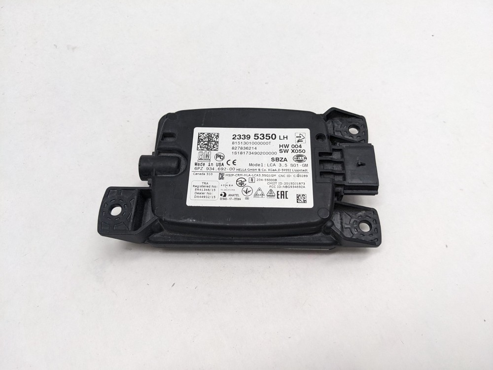 Cadillac XT5 Blind Spot Sensor Radar Module 2017 - 2020 23395350