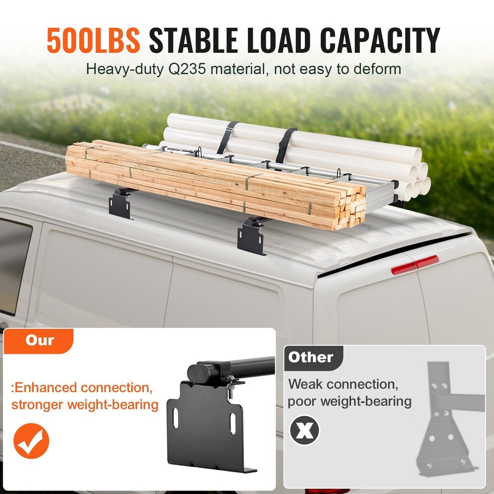 Secure-Mount 500lb Ladder Rack with Vibration Control