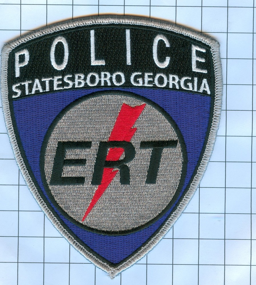 Police Patch  - Georgia - Statesboro E.R.T. Silver/Blue