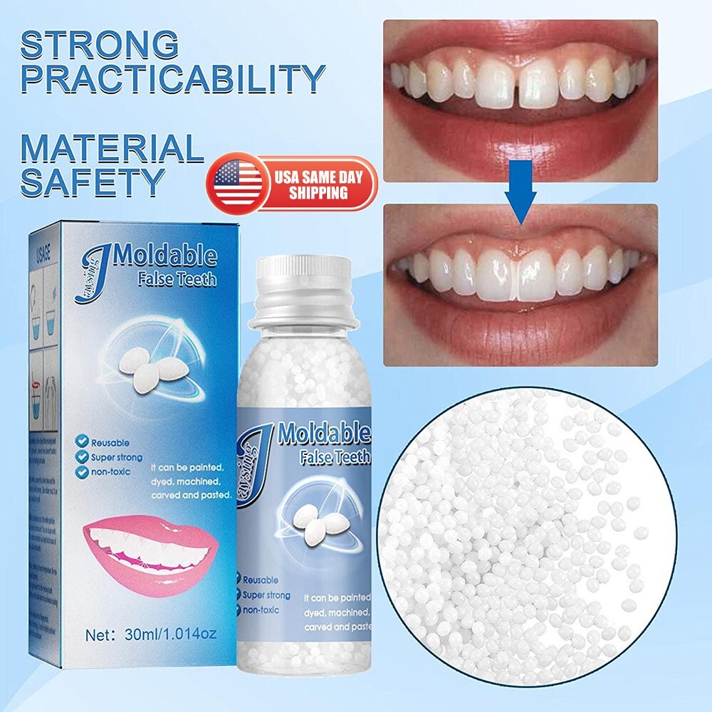 Reusable Moldable False Teeth Temporary Teeth Repair Fix Kit Fitting Beads US